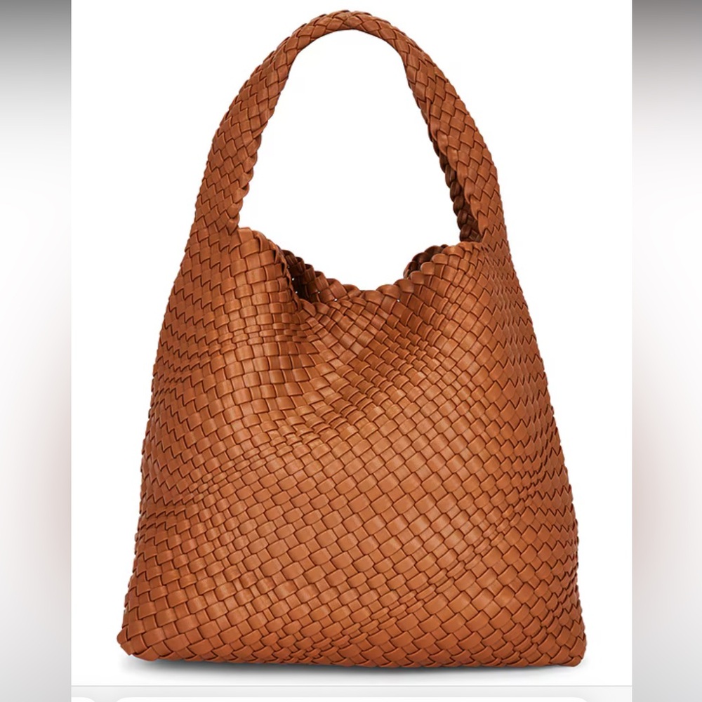8 Other Reasons woven slouch tote in brown Great condition! Super cute for fall